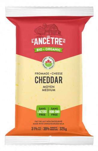 L'Ancetre Medium Cheddar Cheese (325g)