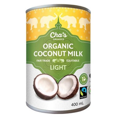 Cha's Organic Light Coconut Milk 400ml