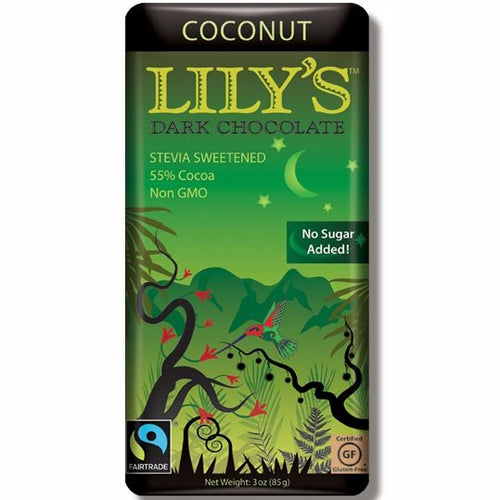 Lily's Dark Chocolaty Coconut Bar (85g)