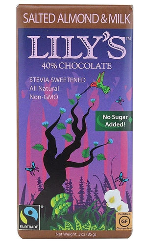 Lily's Salted Almond & Milk Chocolate Bar (85g)