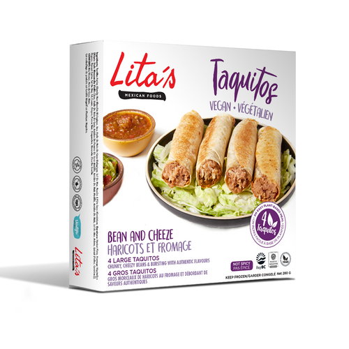 Lita's Vegan Taquitos Bean & Cheeze (4 Pack)