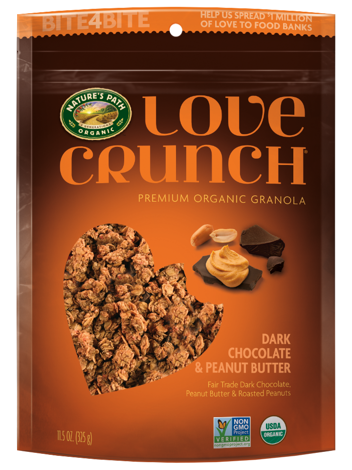 Nature's Path Love Crunch Dark Chocolate & Peanut Butter Granola (700g)