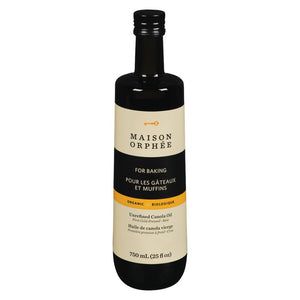 Maison Orphee Organic Unrefined Canola Oil 750ml