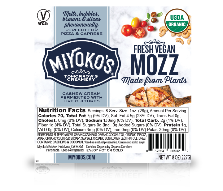 Miyoko's Vegan Mozzarella Cheese (227g)