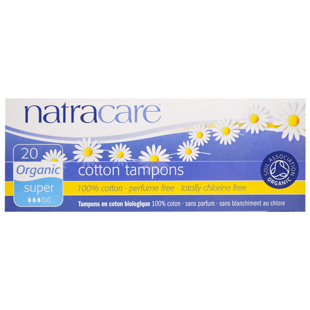 Natracare Cotton Super Tampons (20 Pack)
