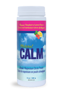 Natural Calm Magnesium Citrate Powder Raspberry-Lemon (16oz)