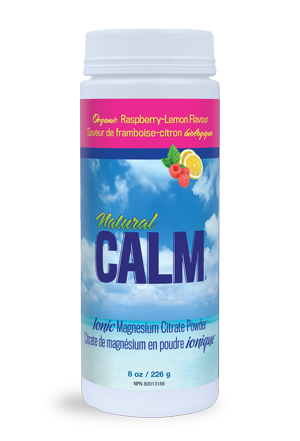 Natural Calm Magnesium Citrate Powder Raspberry-Lemon (16oz)