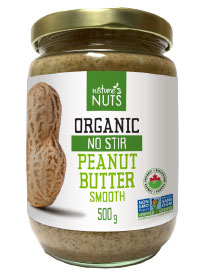 Nature's Nuts Organic No Stir Peanut Butter (500g)