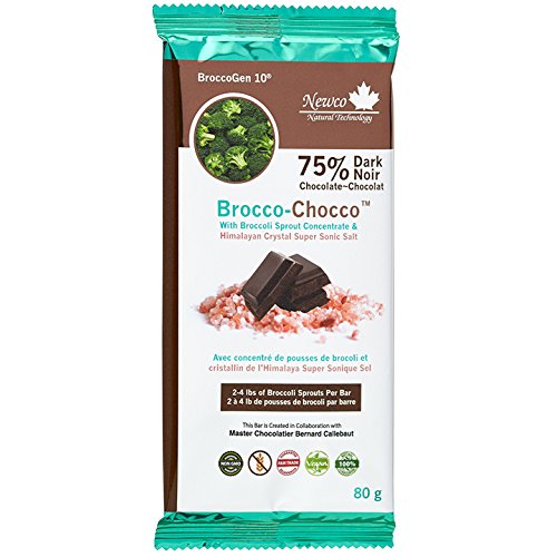 Newco Brocco-Chocco 75% Dark Chocolate Bar (80g)