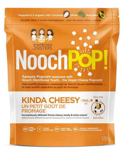 NoochPOP! Kinda Cheesy Popcorn (120g)