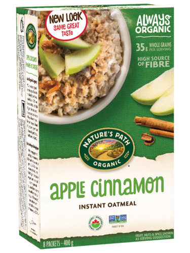 Nature's Path Apple Cinnamon Instant Oatmeal (8 Packets)