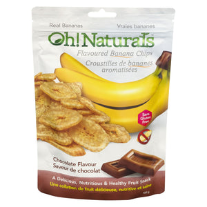 Oh! Naturals Banana Chips Chocolate (100g)