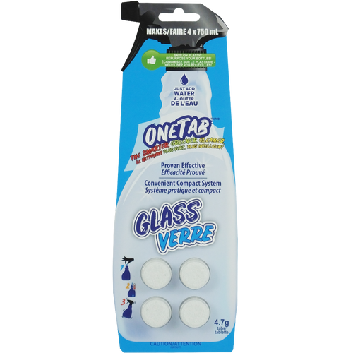 OneTab Glass Cleaner Tablets (4/Pack)