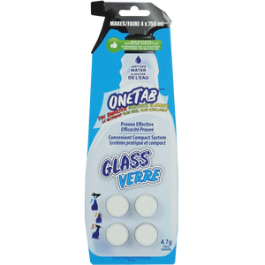 OneTab Glass Cleaner Tablets (4/Pack)