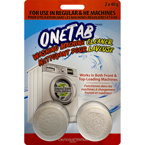OneTab Washing Machine Cleaner Tablets (2/Pack)