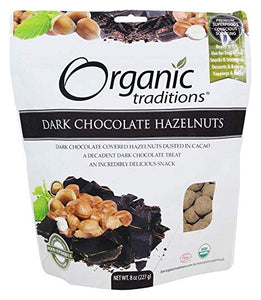 Organic Traditions Dark Chocolate Hazelnuts (227g)