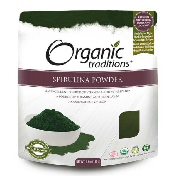 Organic Traditions Spirulina Powder (150g)