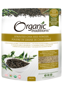 Organic Traditions Sprouted Chia Seed Powder (454g)