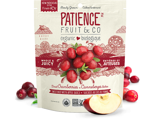 Patience Fruit & Co. Dried Cranberries Sweetened w/ Apple Juice (227g)