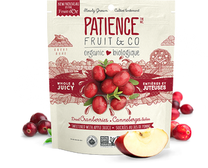 Patience Fruit & Co. Dried Cranberries Sweetened w/ Apple Juice (227g)