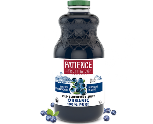 Patience Fruit & Co. Organic Wild Blueberry Juice (946ml)