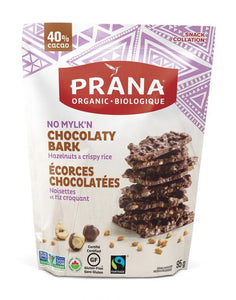 Prana Chocolate Bark Hazelnut & Crispy Rice (95g)