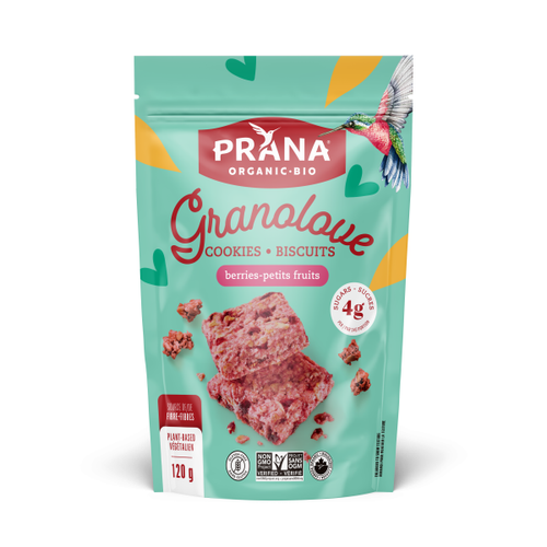 Prana Organic Granolove Cookie Squares - Berries (120g)