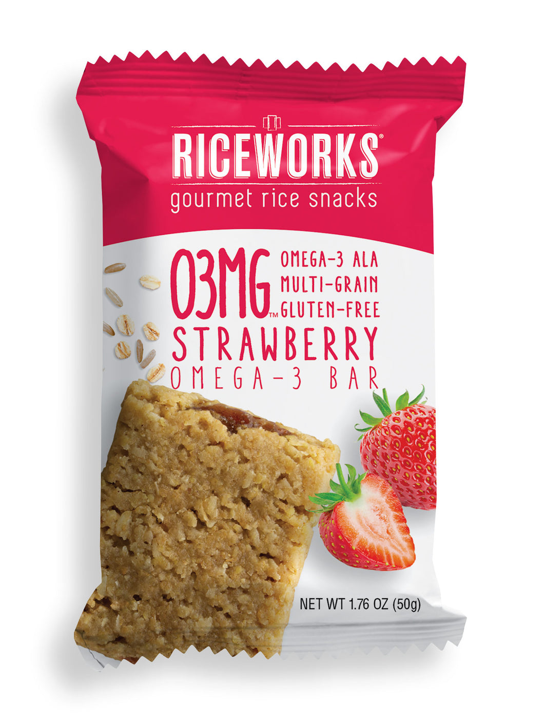 Riceworks O3MG Strawberry Fruit Bar (50g)