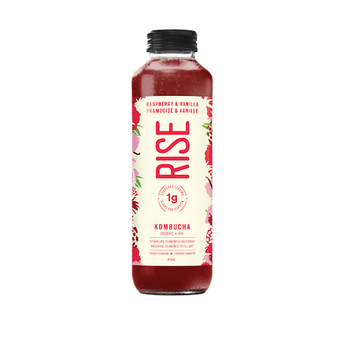 Rise Raspberry & Vanilla Low-Sugar Kombucha (414ml)