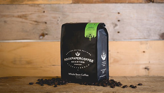 Rock Paper Coffee Sask Blend Medium Roast Whole Bean Coffee (454g)