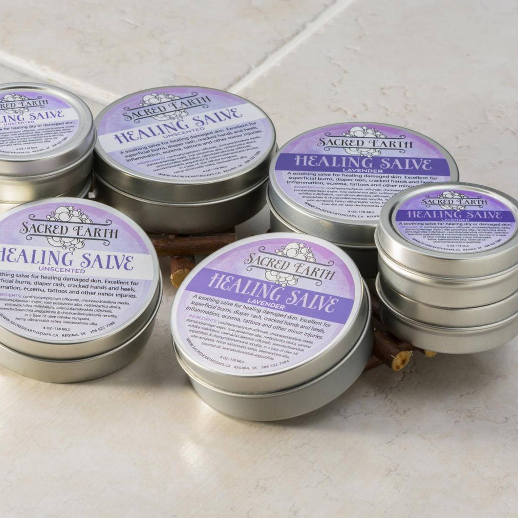 Sacred Earth Unscented Healing Salve (4oz.)