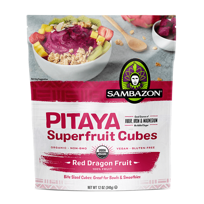 Sambazon Organic Red Dragon Fruit Cubes (340g)