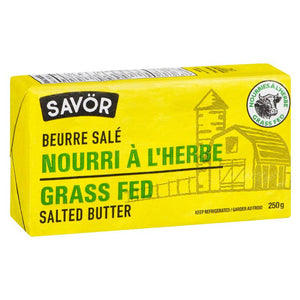 Savor Grass Fed Salted Butter (250g)
