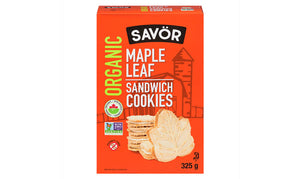 Savor Organic Maple Leaf Sandwich Cookies (325g)