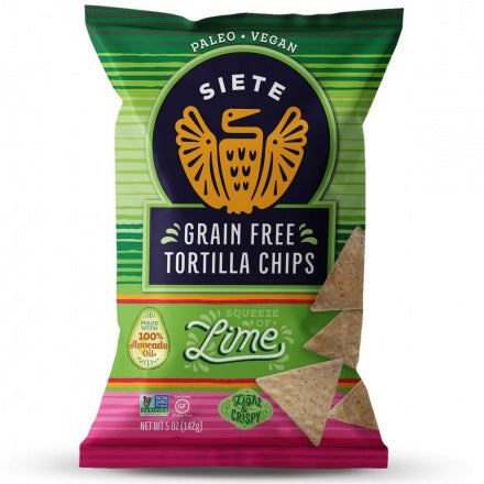 Siete Grain Free Tortilla Chips Lime (142g)