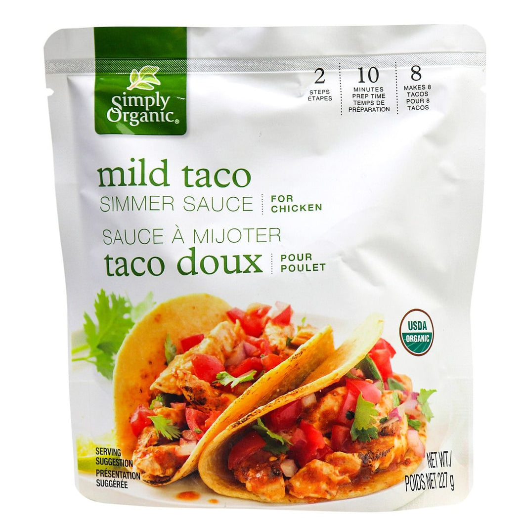 Simply Organic Mild Taco Simmer Sauce (227g)