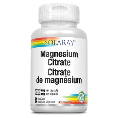 Solaray Magnesium Citrate (90 Caps)