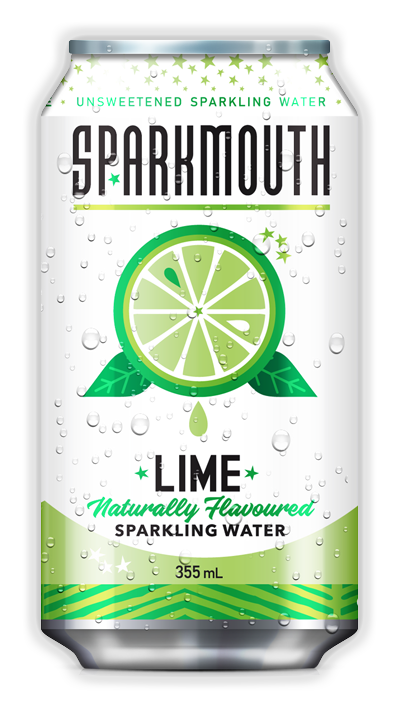 Sparkmouth Sparkling Water Lime (355ml)