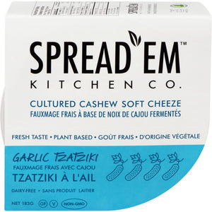 Spread'em Cultured Cashew Cheeze Garlic Tzatziki (183g)