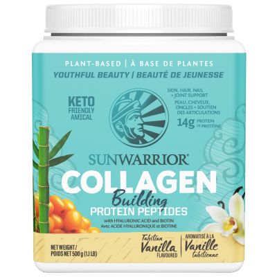 Sunwarrior Collagen Building Protein Peptides Tahitian Vanilla (500g)