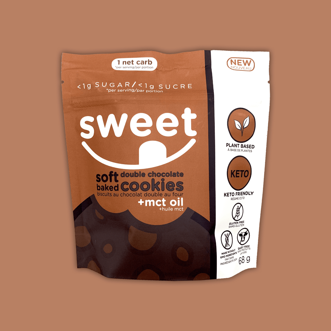 Sweet Nutrition Keto & Vegan Double Chocolate Cookies (68g)