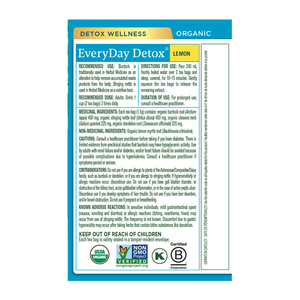 Traditional Medicinals EveryDay Detox Lemon Tea (16 Tea Bags)