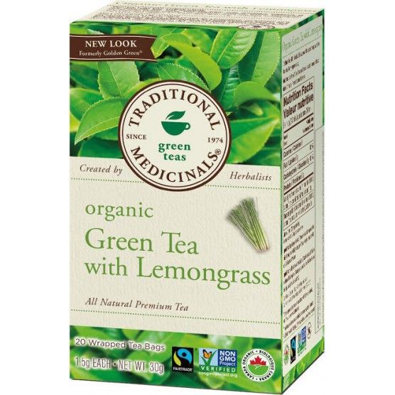 Traditional Medicinals Organic Green Tea Lemongrass (16 Tea Bags)