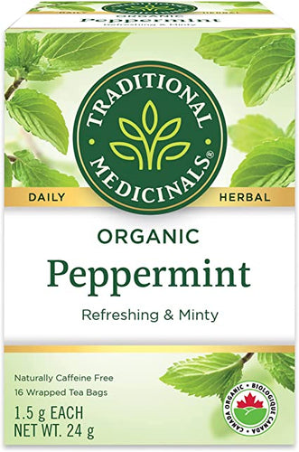 Traditional Medicinals Organic Peppermint Tea (16 Tea Bags)