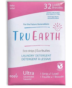 Tru Earth Laundry Detergent Eco-Strips Baby (32 Loads)