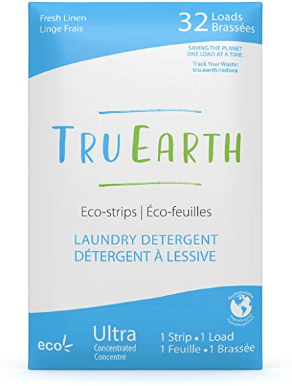 Tru Earth Laundry Detergent Eco-Strips Fresh Linen (32 Loads)