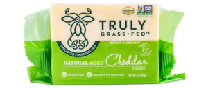 Truly Grass-Fed Medium Cheddar Cheese (198g)