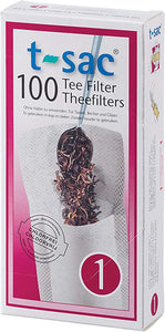 t-sac Tea Filters #1 Size (100 Pack)