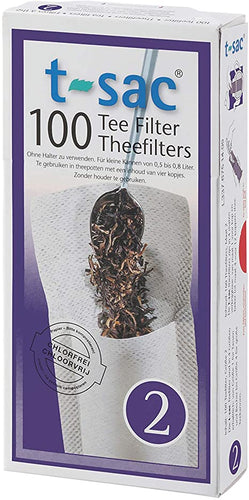 t-sac Tea Filters #2 Size (100 Pack)