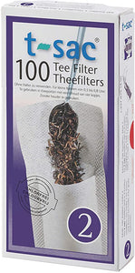 t-sac Tea Filters #2 Size (100 Pack)